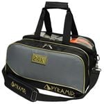 24K Double Tote Plus Clear Top Black/Gold/Grey (Holds Shoes)