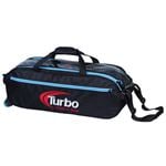 Pursuit Slim Triple Tote Black/Blue