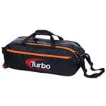 Pursuit Slim Triple Tote Black/Orange