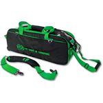 3 Ball Tote Roller Clear Top Black/Green