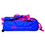 3 Ball Tote Roller Clear Top Blue/Pink