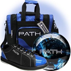 Pyramid Path Blue Ball/Bag/Shoe Package Bowling Combos FREE SHIPPING