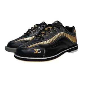3G Bowling Men's Sport Ultra Black/Gold Right Handed Bowling Shoes FREE ...