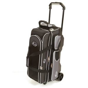 Linds Deluxe 3 Ball Roller Black/Silver Bowling Bags FREE SHIPPING