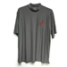 Mock Neck Charcoal with Red/Black Logo