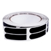 Premium 1/2" Black Tape 500 Piece Roll