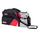 Triple Tote w/Removable Pouch Red/Silver/Black
