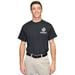 Black T-Shirt w/ Metallic Silver Lettering Med Only