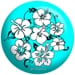Flower Teal/Black - bowlingball.com Exclusive